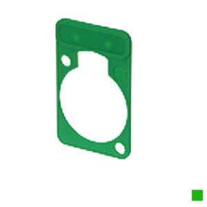 Neutrik Labelling plate for D-Series housing, green