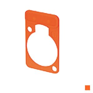 Neutrik Plaque d'inscription pour le boîtier de la série D, orange