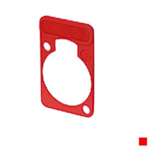 Neutrik Labelling plate for D-Series housing, red