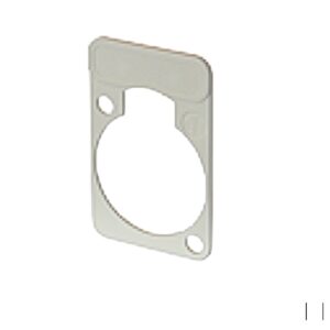 Neutrik Labelling plate for D-Series housing, white