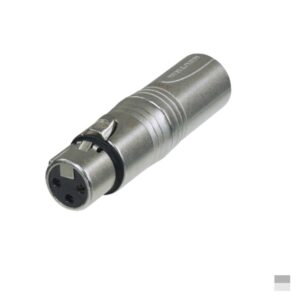 Neutrik NA3F5M Adaptateur XLR5 mâle » XLR3 femelle, nickel, argenté