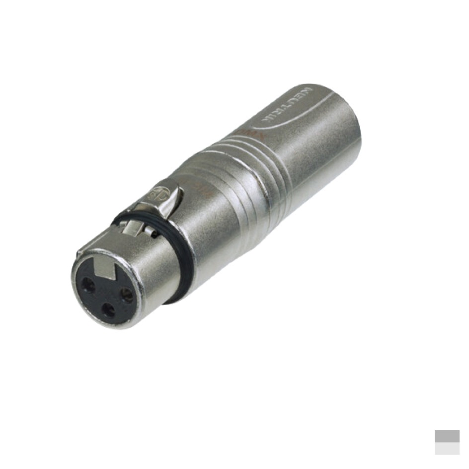 Neutrik NA3F5M Adapter XLR5 Male » XLR3 Female, nickel, silver plated