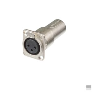 Neutrik NA3FDM Adapter D-Size XLR3 Female » XLR3 Line Male, nickel, silver plated
