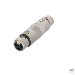 Neutrik NA3FF-B Adapter XLR3 Female » XLR3 Female, nickel, silver plated