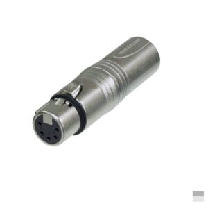 Neutrik NA3M5F Adapter XLR3 Male » XLR5 Female, nickel, silver plated