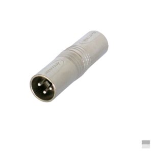 Neutrik NA3MM Adapter XLR3 Male » XLR3 Male, nickel, silver plated