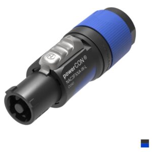 Neutrik powerCON Line Male, Power-IN NAC3FXXA-W-L, Screw contact, H07RN-F 3x2.5, blackblue