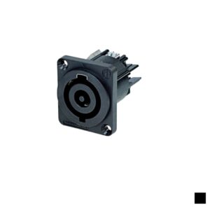 Neutrik powerCON 32 Chassis Male NAC3MP-HC, Screw contact 3G2.5-6, black