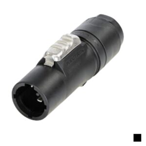 Neutrik powerCON TRUE 1 TOP-L Fiche de câble mâle, Power-IN NAC3MX-W-TOP-L, Contact à vis, H07RN-F 3x2.5, noir