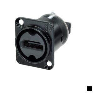 Neutrik Chassis feedthrough HDMI 2.0 NAHDMI-W-B, black