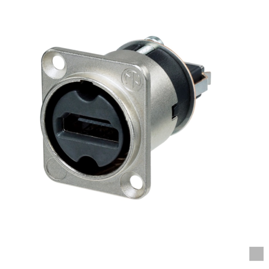 Neutrik Chassis feedthrough HDMI 2.0 NAHDMI-W, nickel
