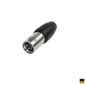 Neutrik NC4MX1-TOP XLR4 Cable plug, Soldering contact 4x2.5mm2, nickel-black, gold-plated