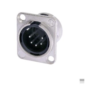 Neutrik XLR5 Chassis Male NC5MD-L-1, Soldering contact, nickel, silver plated