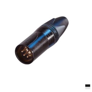 Neutrik XLR5 Line Male NC5MXX-BAG, Soldering contact, chromeblack, silver plated