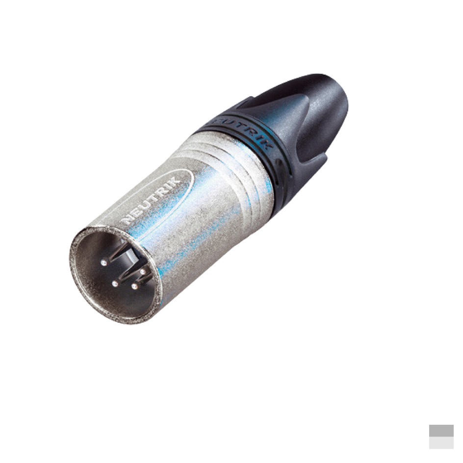 Neutrik XLR5 Line Male NC5MXX, Soldering contact, nickel, silver plated