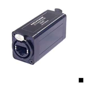 Neutrik NE8FF etherCON RJ45 straight-through coupling, black