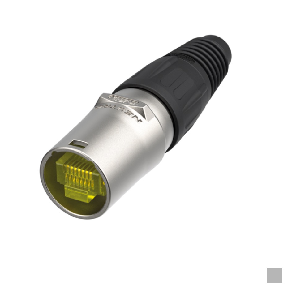 Neutrik Protection de fiche de câble RJ45 NE8MX-1 pour câbles RJ45 non confectionnés, nickel