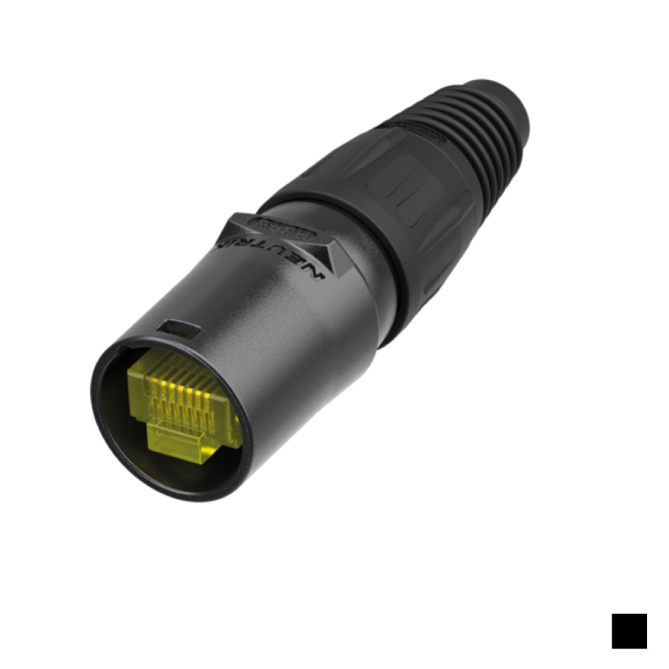 Neutrik Protection de fiche de câble RJ45 NE8MX-B-1 pour câbles RJ45 non confectionnés, noir