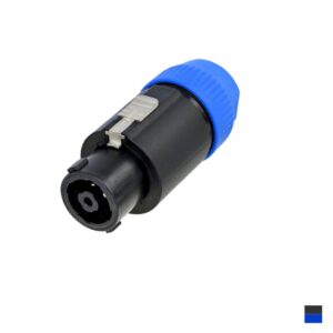 Neutrik NL8FC speakON Prise de câble, Contact à vis 8x4mm2, noirbleu