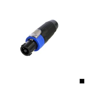 Neutrik NLT4FXX-BAG speakON Cable plug, Soldering contact 4x6mm2, black