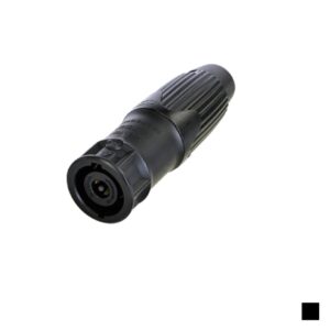 Neutrik NLT8MXX-BAG speakON Fiche de câble, Contact à souder & ¼“ flat tabs 8x1.5 - 6mm2, noir