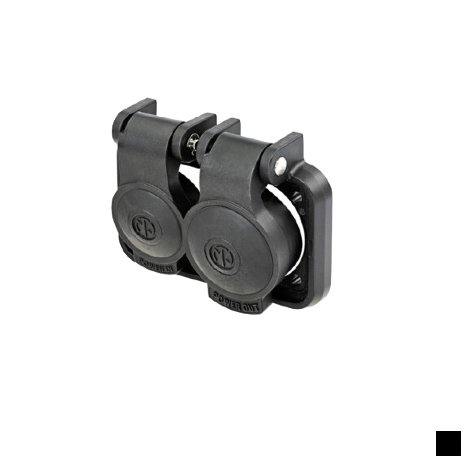 Neutrik Sealing cap spring loaded NSSC-3, black