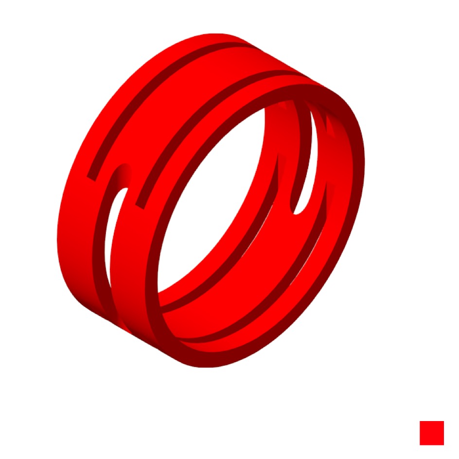 Neutrik Anneau de marquage XXR-2, rouge