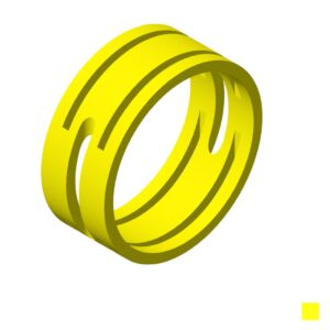 Neutrik Anneau de marquage XXR-4, jaune