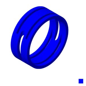 Neutrik Anneau de marquage XXR-6, bleu
