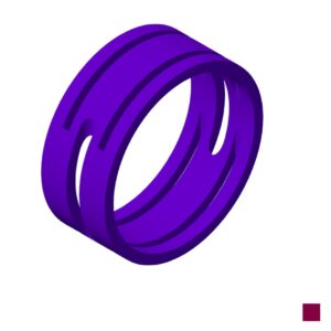 Neutrik Anneau de marquage XXR-7, violet