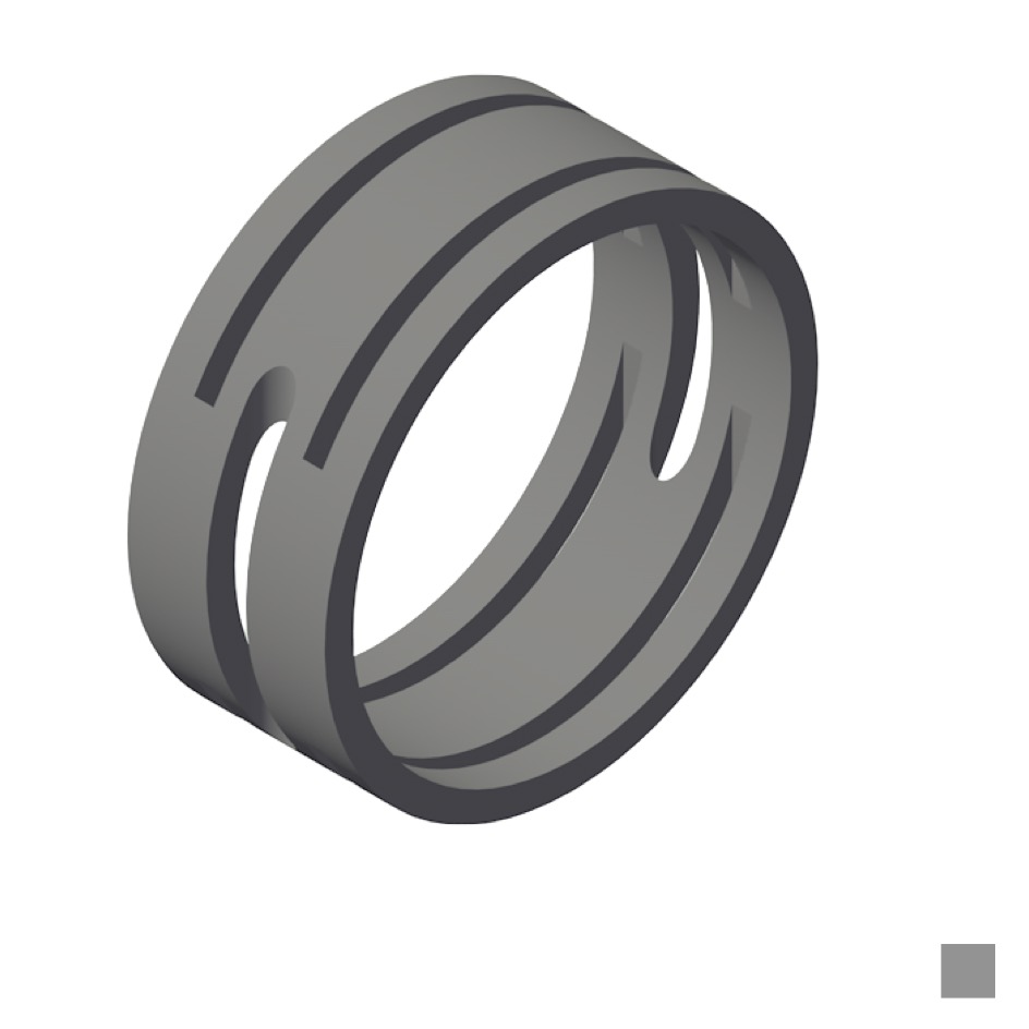 Neutrik Anneau de marquage XXR-8, gris