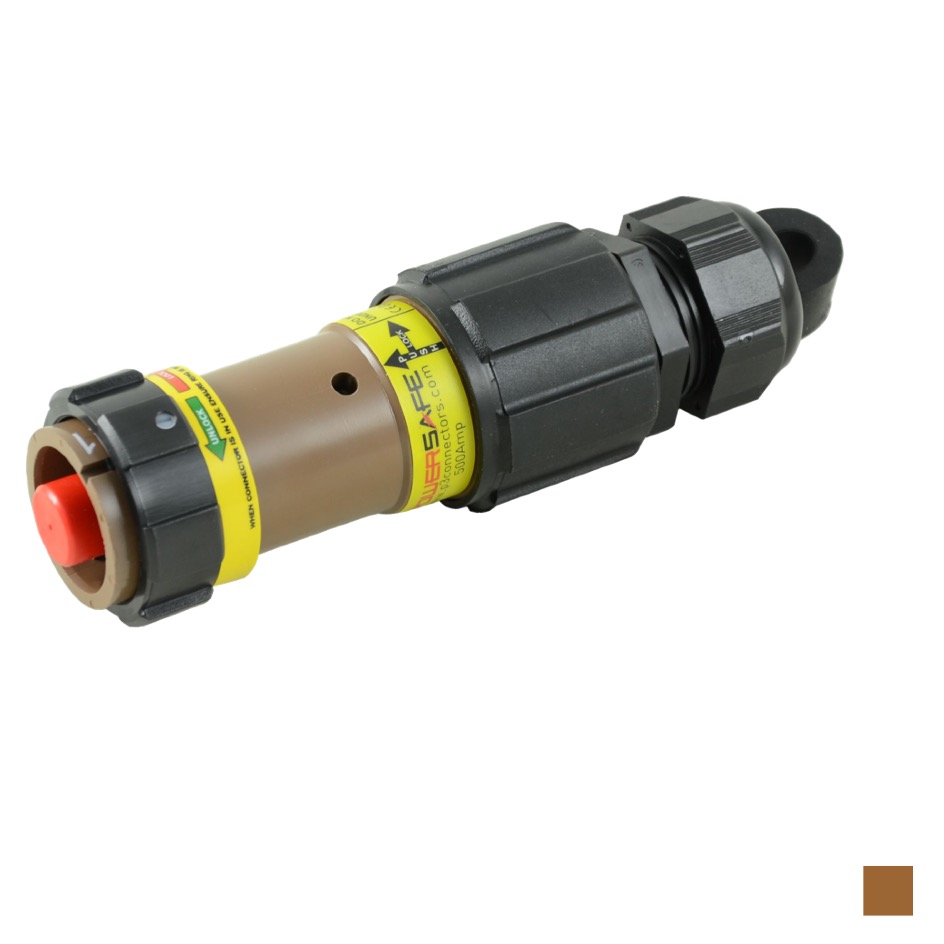 P3Connectors Prise de câble PowerSAFE 400A ROTA L1, Contact à vis 135-150, brun
Demandez une offre