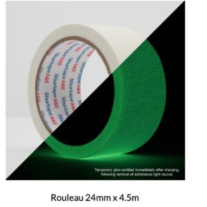 Pro Tapes Glow Tape photoluminescent Rouleau 24mm x 4.5m