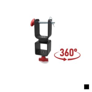 VMB PS-360 Adaptateur de fourche en U pivotant à 360°, noir