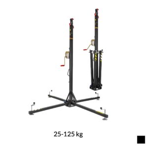 VMB TE-06B Telescopic lift Toploader, 25-125kg, black, H max. 5m