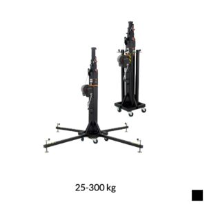 VMB TE-086B Telescopic lift Toploader, 25-300kg, black, H max. 6.5m