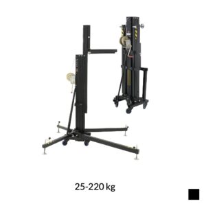 VMB TL-054B Elévateur télescopique avec fourche, 25-220kg, noir, H max. 5.45m