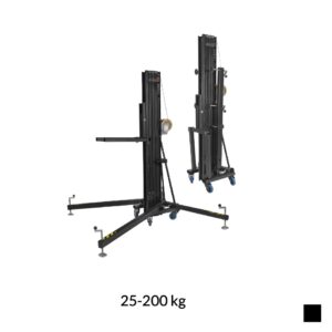 VMB TL-056B Elévateur télescopique avec fourche, 25-200kg, noir, H max. 6m
