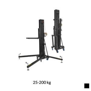VMB TL-056B Telescopic lift with fork, 25-200kg, black, H max. 6m