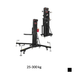 VMB TL-075B Elévateur télescopique avec fourche, 25-300kg, noir, H max. 6.5m