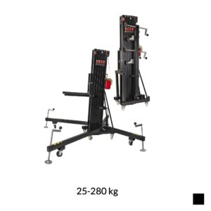 VMB TL-078B Elévateur télescopique avec fourche, 25-280kg, noir, H max. 8m