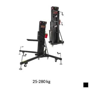 VMB TL-078B Telescopic lift with fork, 25-280kg, black, H max. 8m
