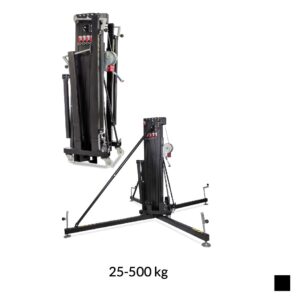 VMB TL-A500 Elévateur télescopique Line-Array, 25-500kg, noir, H max. 7m