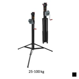 VMB TP-20 Elévateur télescopique Toploader, 25-100kg, noir, H max. 3m