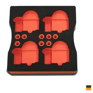 Broadweigh Flightcase insert for 4 x 3.25t shackles, blackorange
Target price. Please request a quote.