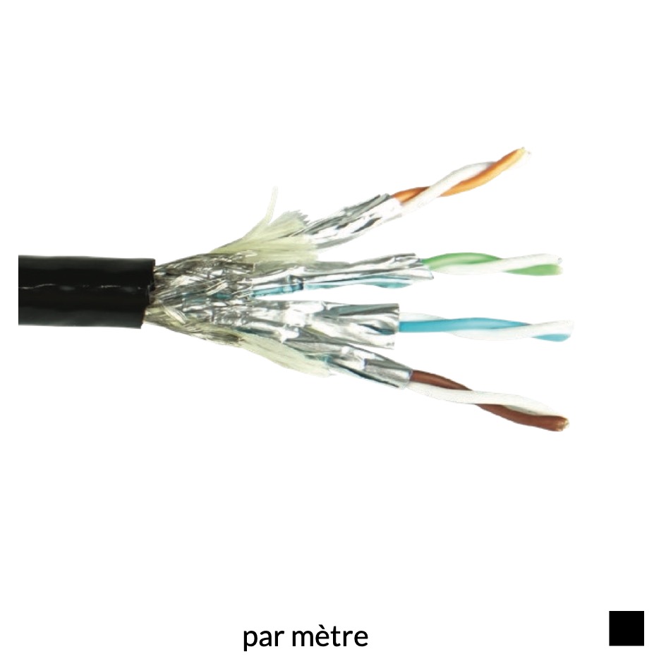 Proplex Câble Ethernet CAT5e ULTRA S/FTP par mètre, noir
Prix indicatif. Veuillez demander une offre.
