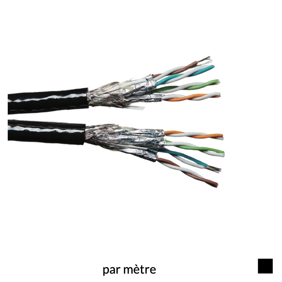 Proplex Câble Ethernet DUAL CAT5e ULTRA S/FTP par mètre, noir
Prix indicatif. Veuillez demander une offre.