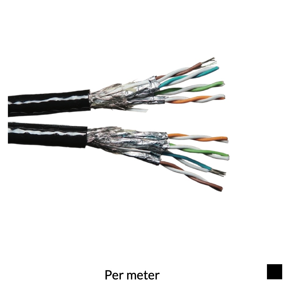 Proplex Ethernetcable DUAL CAT5e ULTRA S/FTP Per meter, black
Target price. Please request a quote.