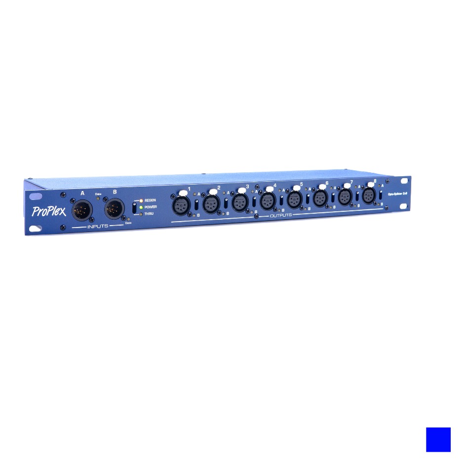 Proplex DMX OPTO-SPLITTER 2»8 XLR3/XLR5 Rack Mount, bleu
Prix indicatif. Veuillez demander une offre.