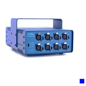 Proplex OPTO-SPLITTER RDM 2 » 8, XLR5, 9.5", 2U portable, blue